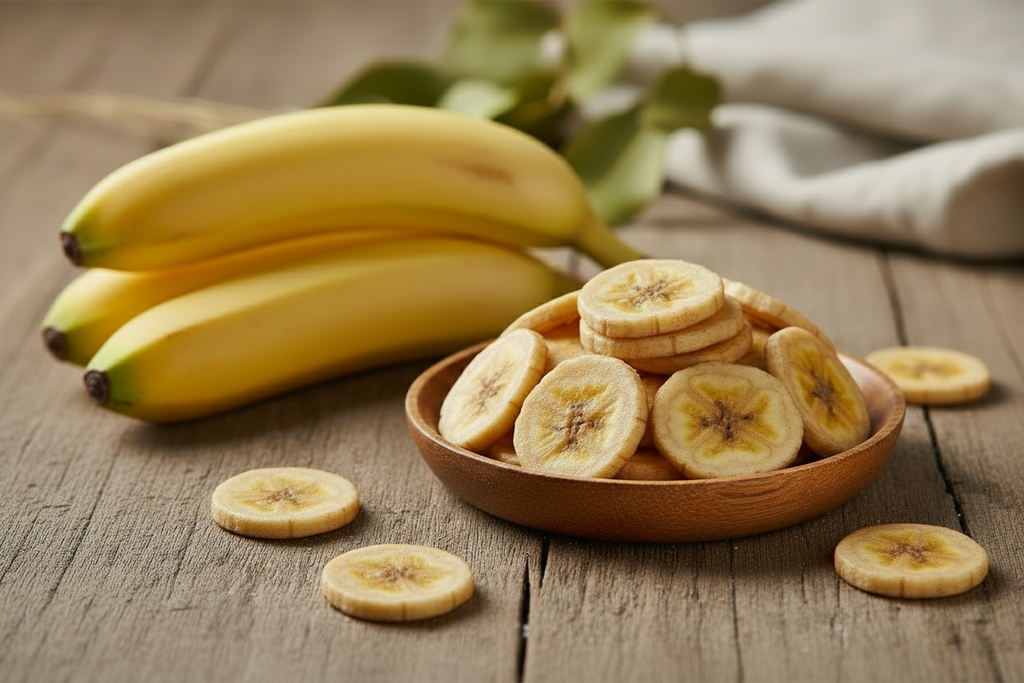 خشک کیلے اور تازہ کیلے