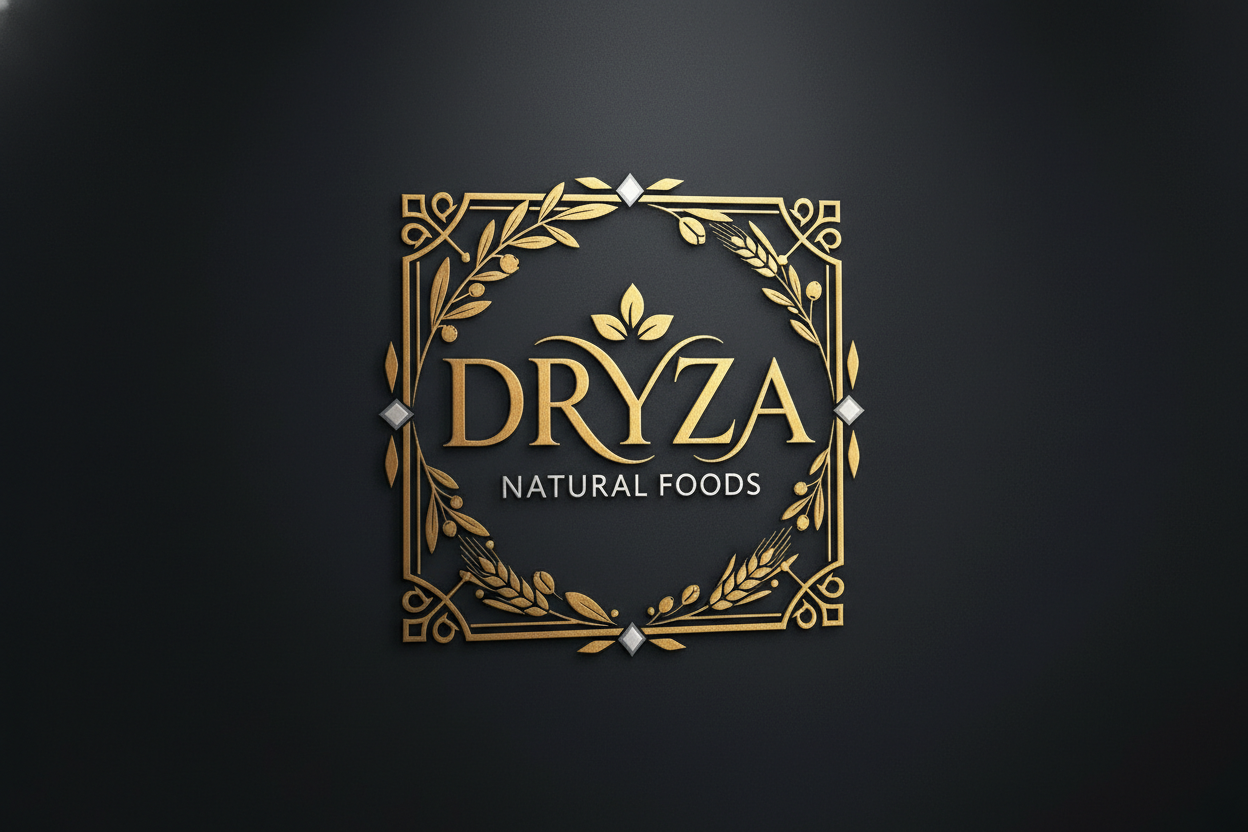 DRYZA Premium Logo Dark Background